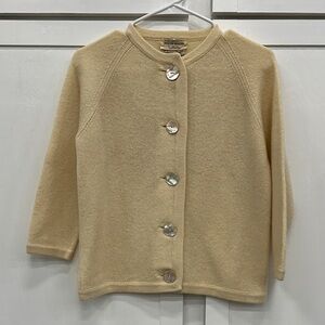 Vintage Cashmere Button-Up Cardigan